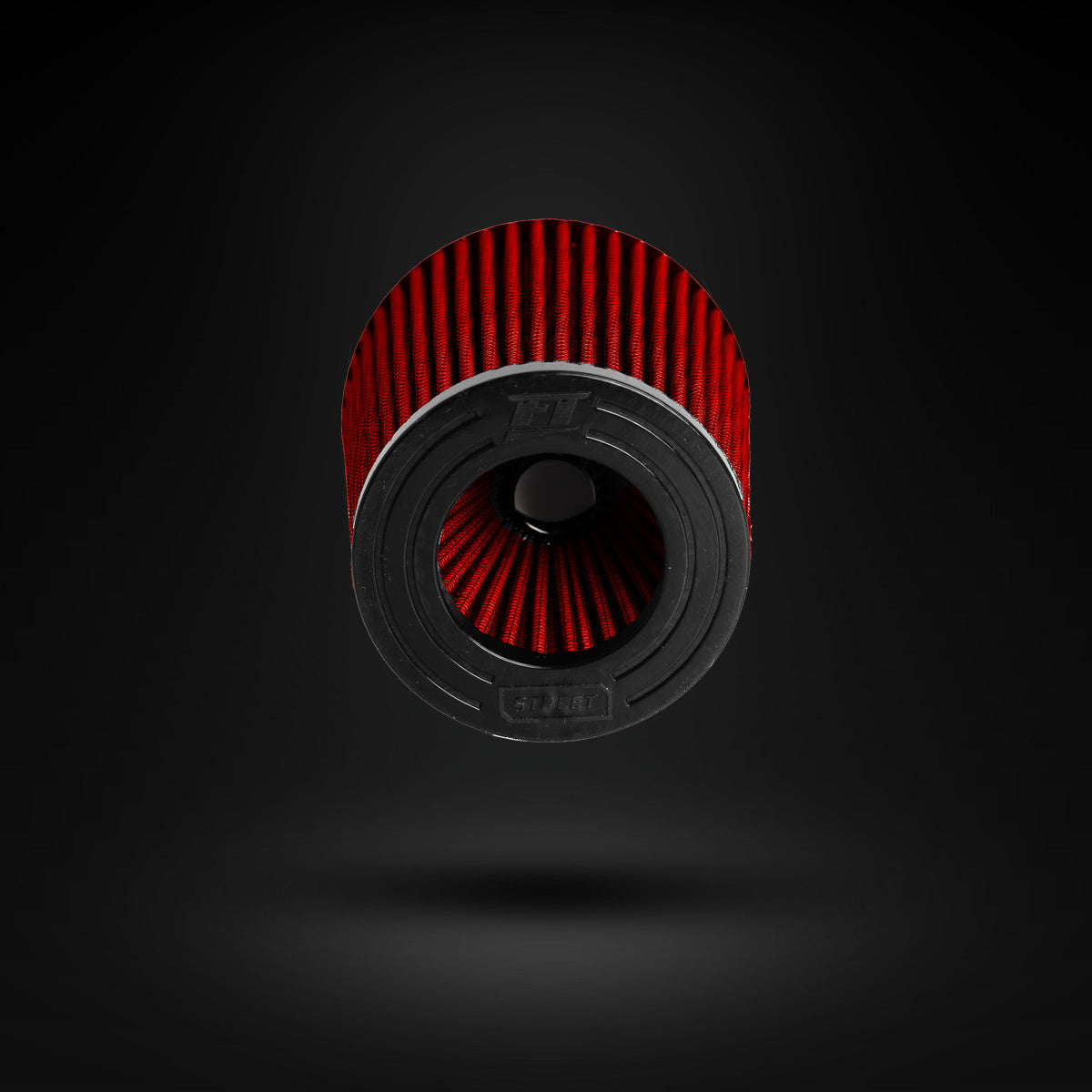 FILTRO DE AR CÔNICO FUELTECH FTL STREET DUPLO FLUXO 3POL E 120MM VERMELHO
