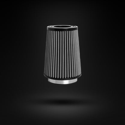 FILTRO DE AR CÔNICO FUELTECH FTL STREET DUPLO FLUXO 3POL E 140MM CINZA