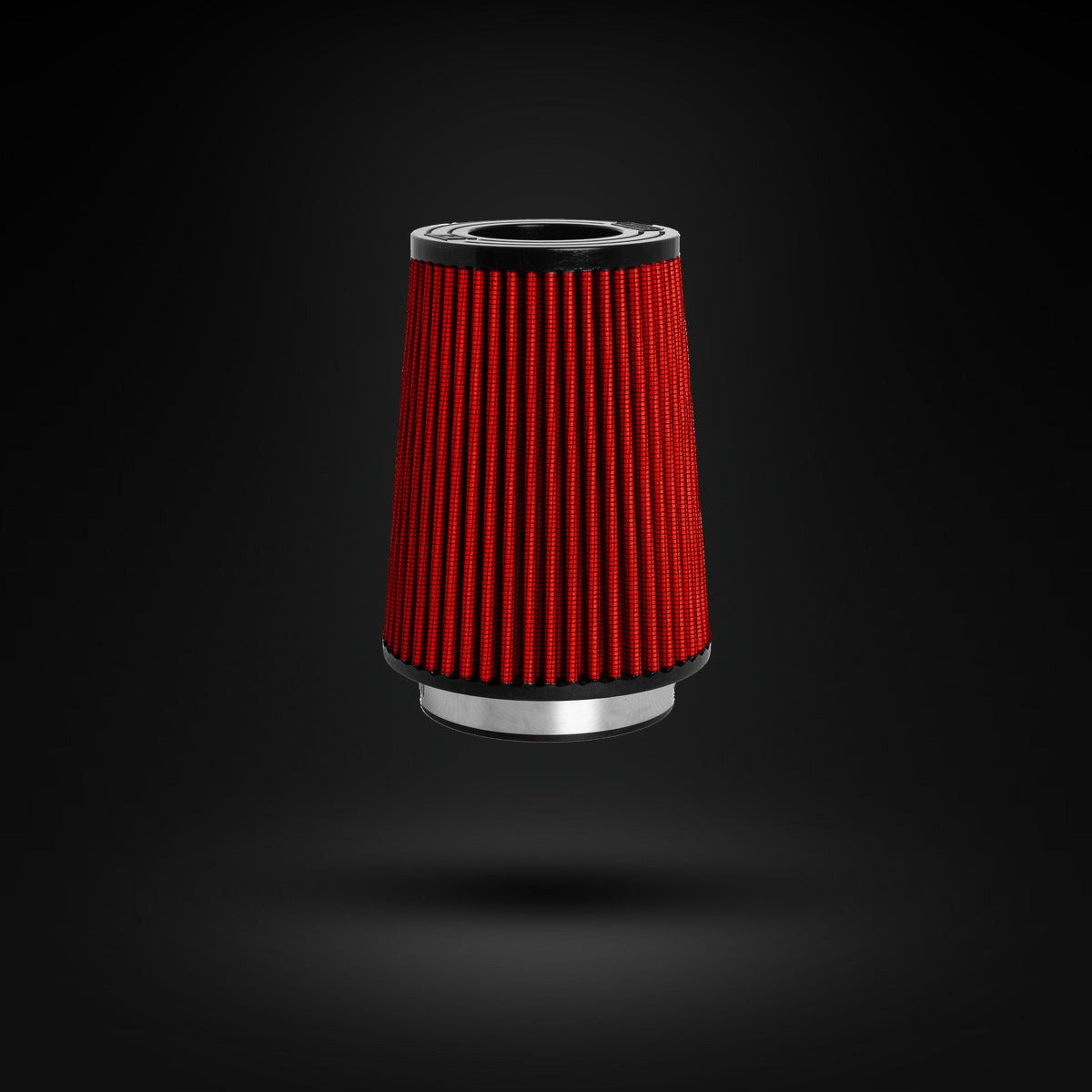 FILTRO DE AR CÔNICO FUELTECH FTL STREET DUPLO FLUXO 3POL E 140MM VERMELHO