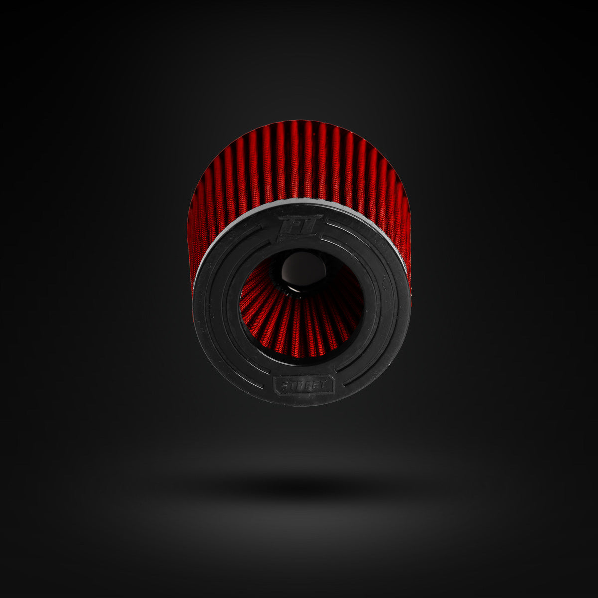 FILTRO DE AR CÔNICO FUELTECH FTL STREET DUPLO FLUXO 3POL E 140MM VERMELHO