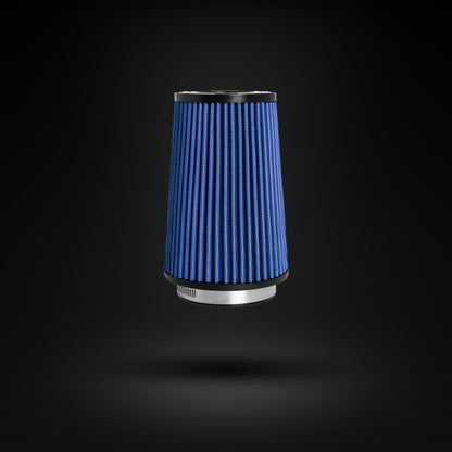FILTRO DE AR CÔNICO FUELTECH FTL STREET DUPLO FLUXO 3POL E 160MM AZUL