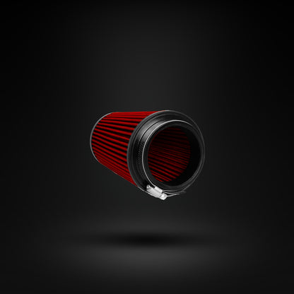 FILTRO DE AR CÔNICO FUELTECH FTL STREET DUPLO FLUXO 3POL E 160MM VERMELHO