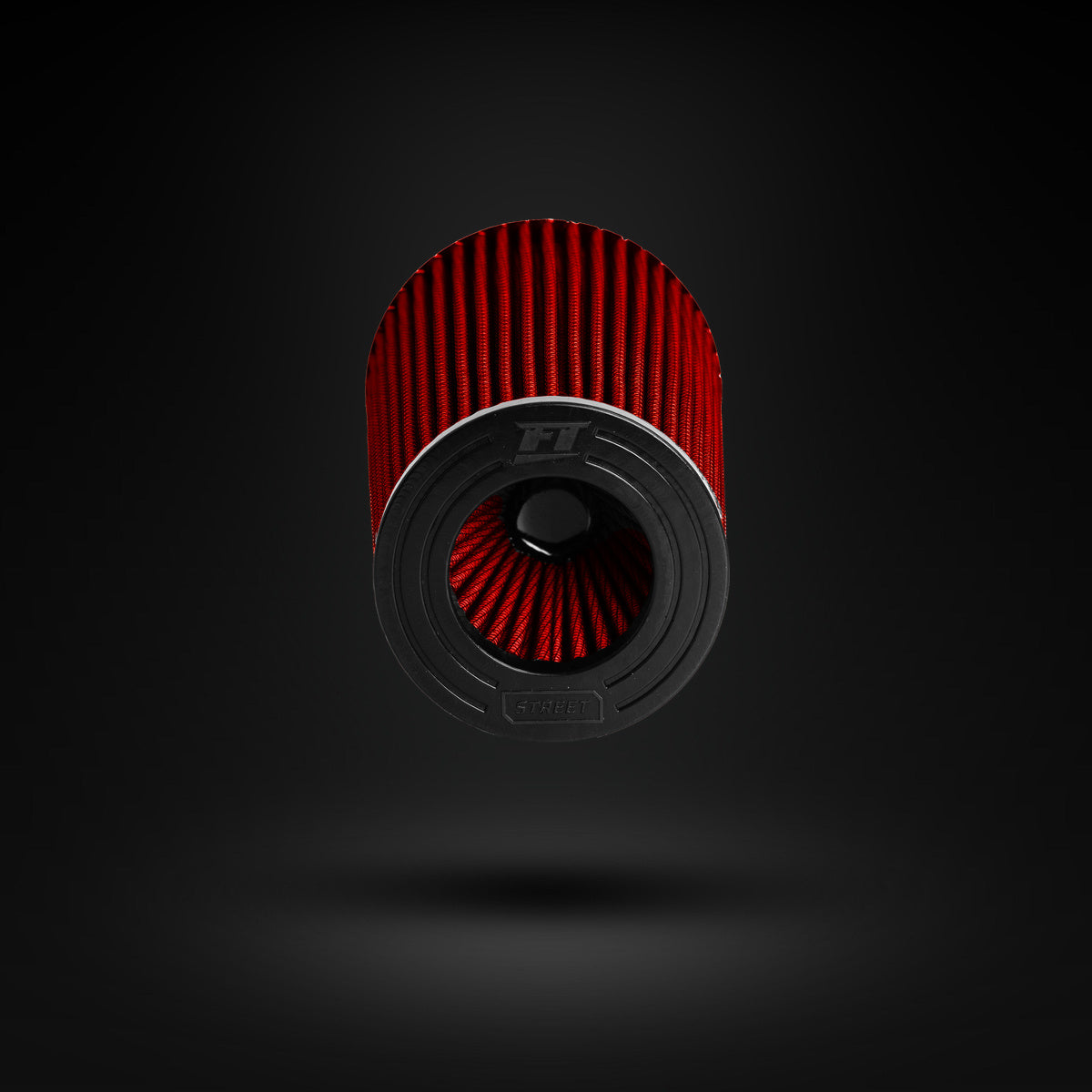 FILTRO DE AR CÔNICO FUELTECH FTL STREET DUPLO FLUXO 3POL E 160MM VERMELHO