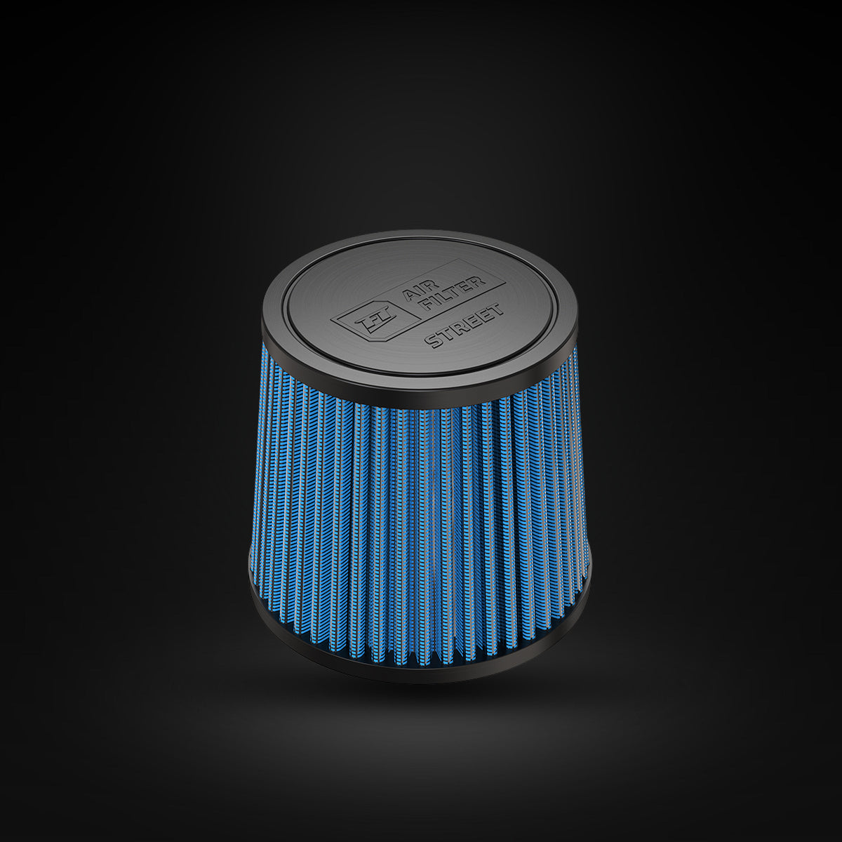 Filtro De Ar Cônico Fueltech Street Mono Fluxo 2pol e 120mm Azul