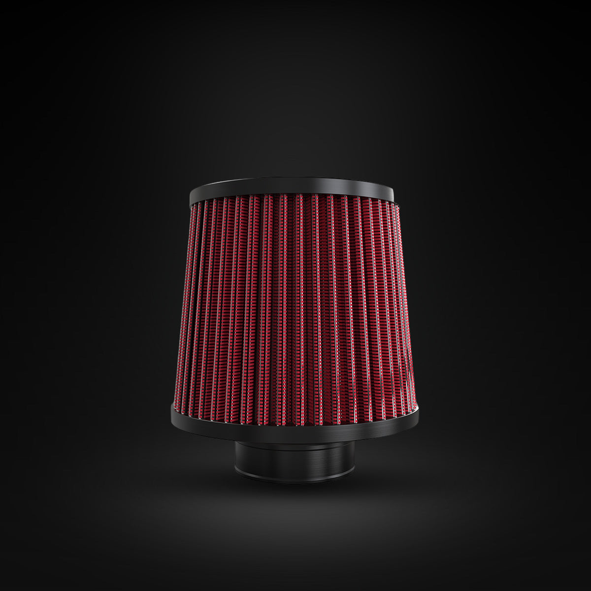 Filtro De Ar Cônico Fueltech Street Mono Fluxo 2pol e 120mm Vermelho