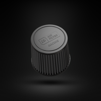 Filtro De Ar Cônico Fueltech Street Mono Fluxo 2,5pol e 140mm Cinza