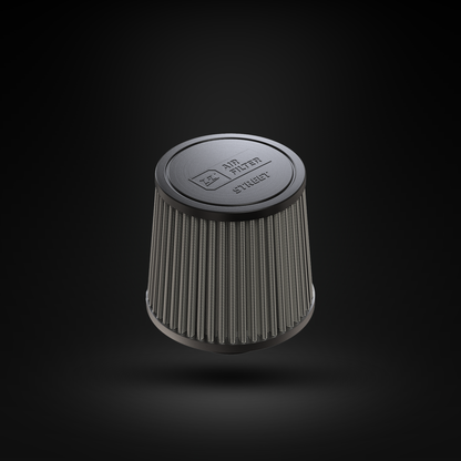 Filtro De Ar Cônico Fueltech Street Mono Fluxo 2pol e 120mm Cinza