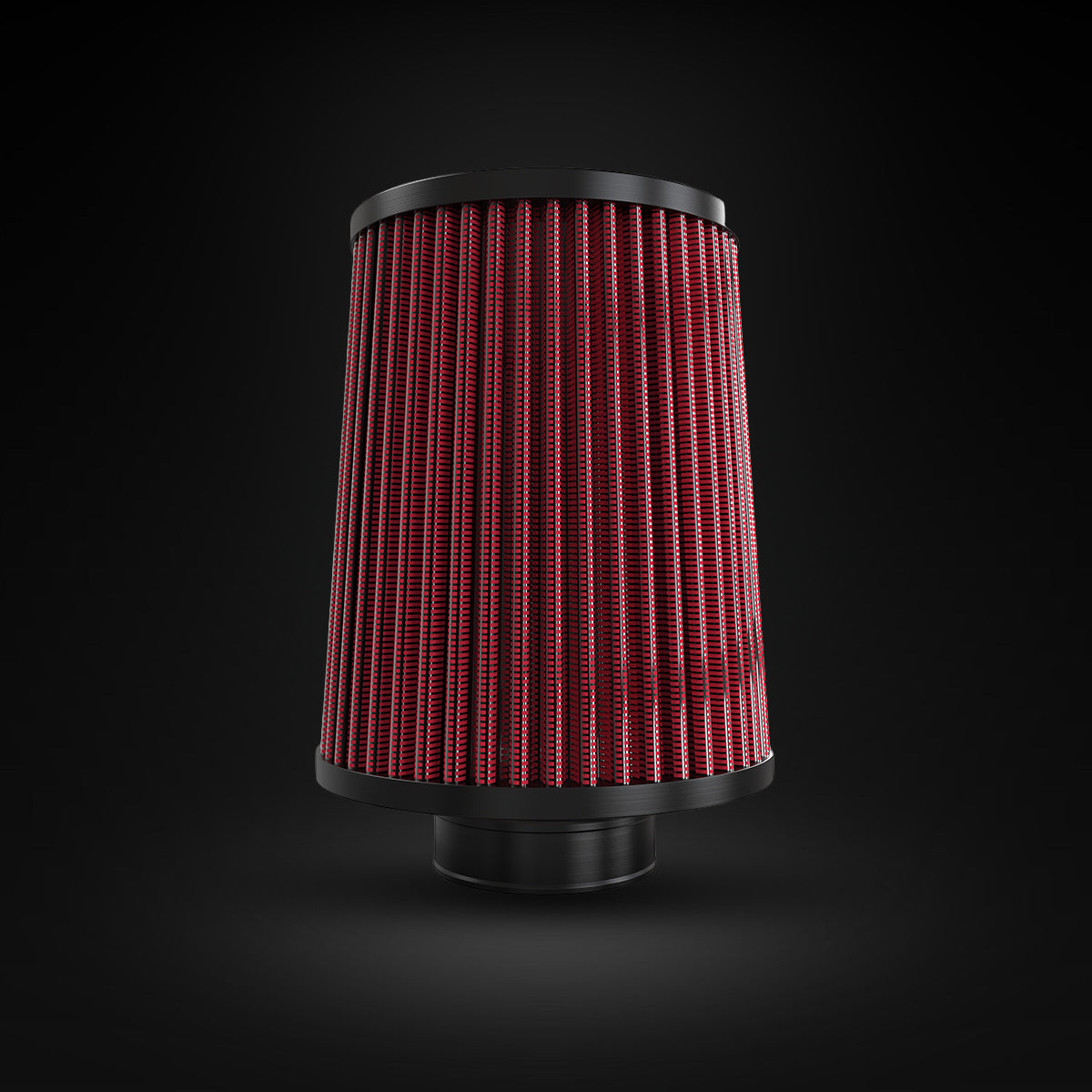 Filtro De Ar Cônico Fueltech Street Mono Fluxo 2pol e 160mm Vermelho