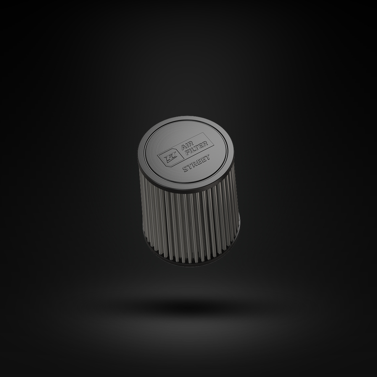 Filtro De Ar Cônico Fueltech Street Mono Fluxo 2pol e 160mm Cinza