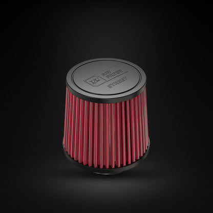 Filtro De Ar Cônico Fueltech Street Mono Fluxo 2,5pol e 120mm Vermelho