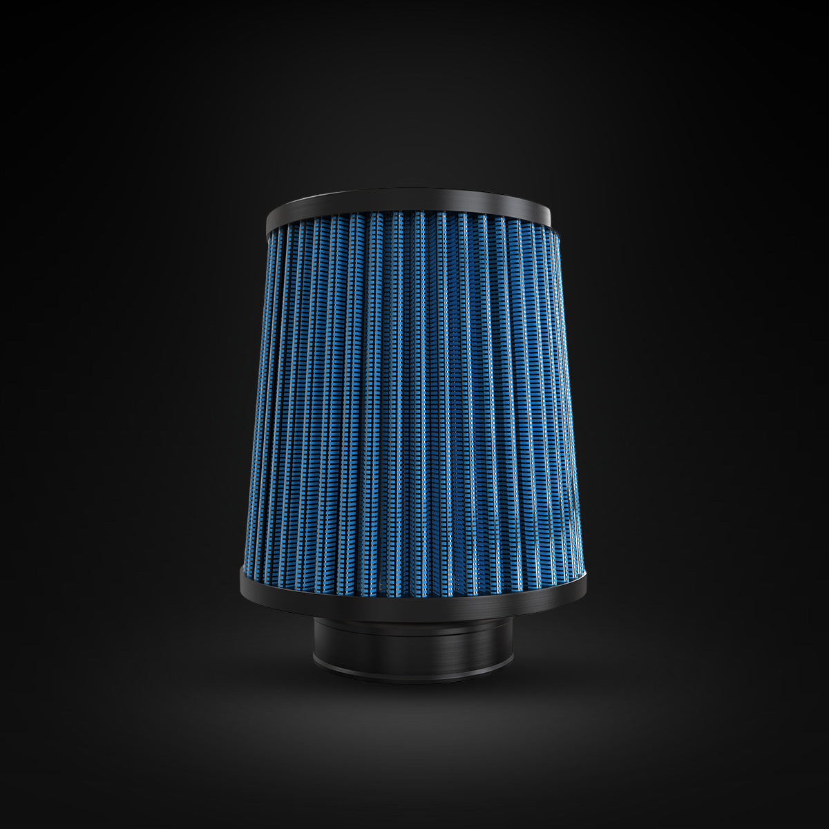 Filtro De Ar Cônico Fueltech Street Mono Fluxo 2,5pol e 140mm Azul