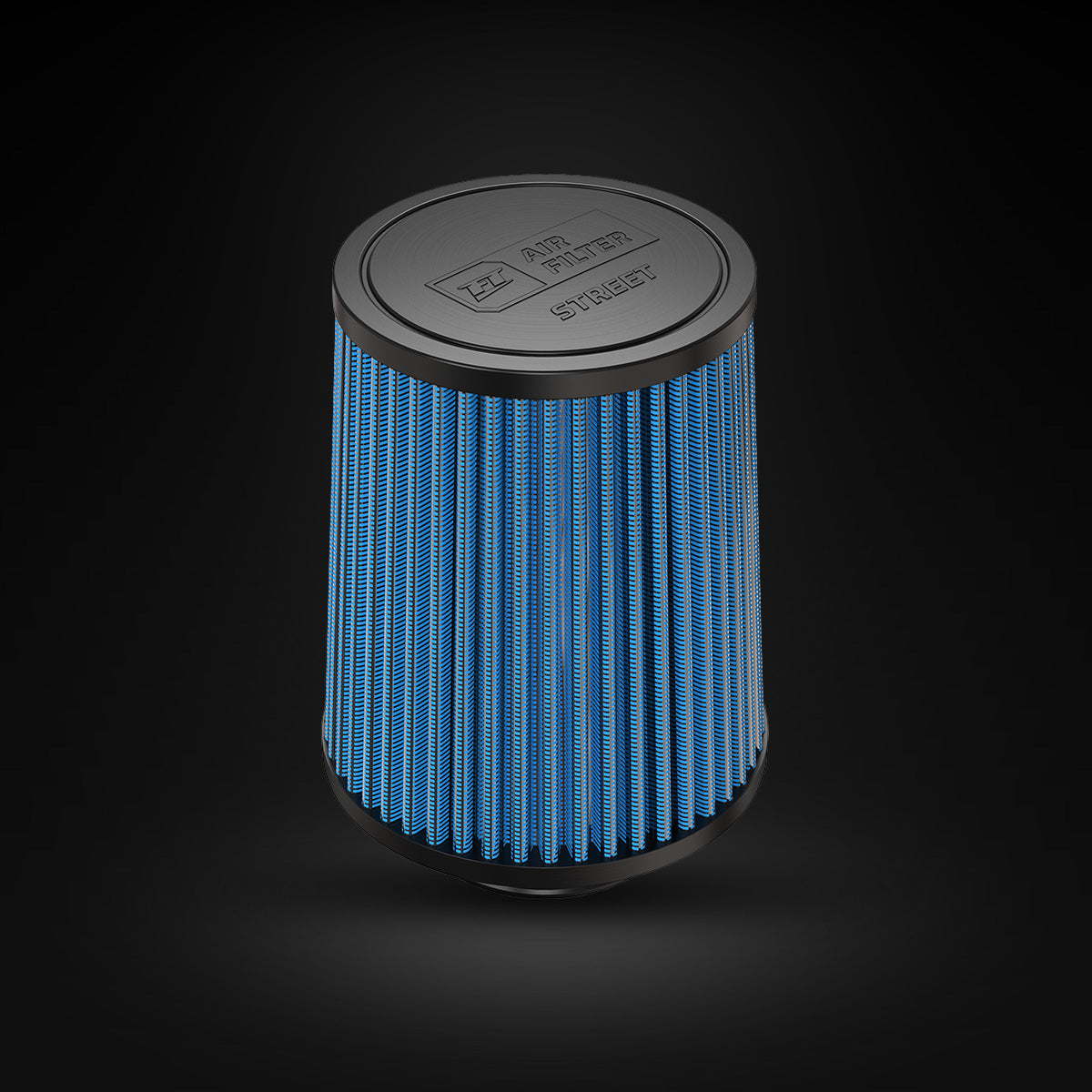 Filtro De Ar Cônico Fueltech Street Mono Fluxo 2,5pol e 160mm Azul
