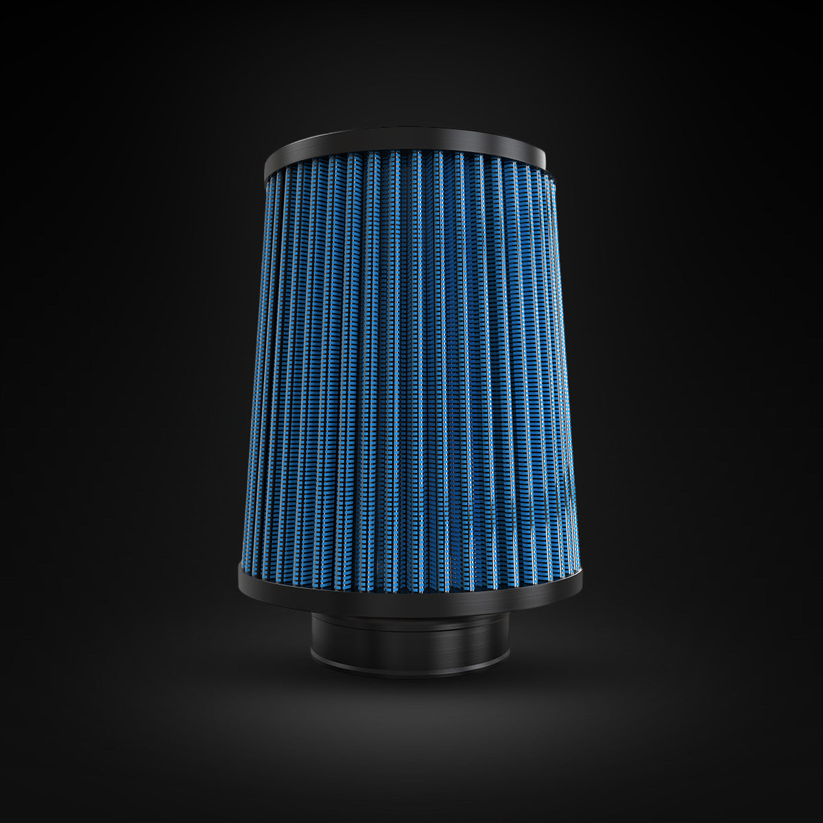 Filtro De Ar Cônico Fueltech Street Mono Fluxo 2,5pol e 160mm Azul
