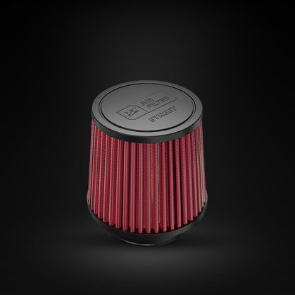 Filtro De Ar Cônico Fueltech Street Mono Fluxo 3pol e 120mm Vermelho