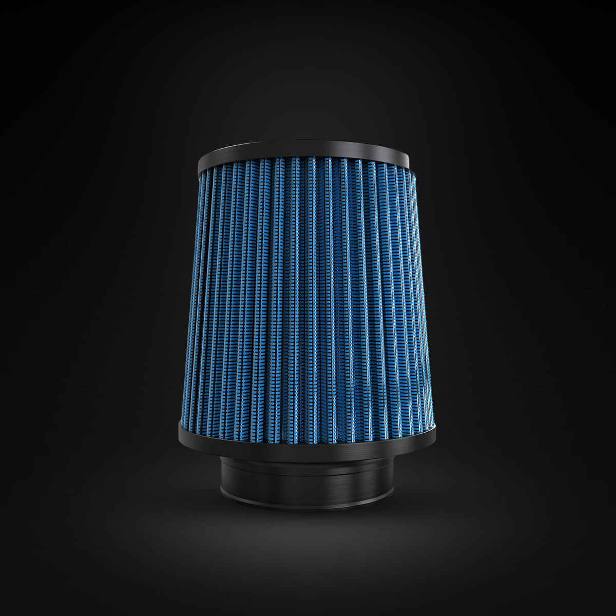 Filtro De Ar Cônico Fueltech Street Mono Fluxo 3pol e 140mm Azul