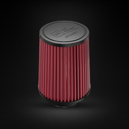 Filtro De Ar Cônico Fueltech Street Mono Fluxo 3pol e 160mm Vermelho