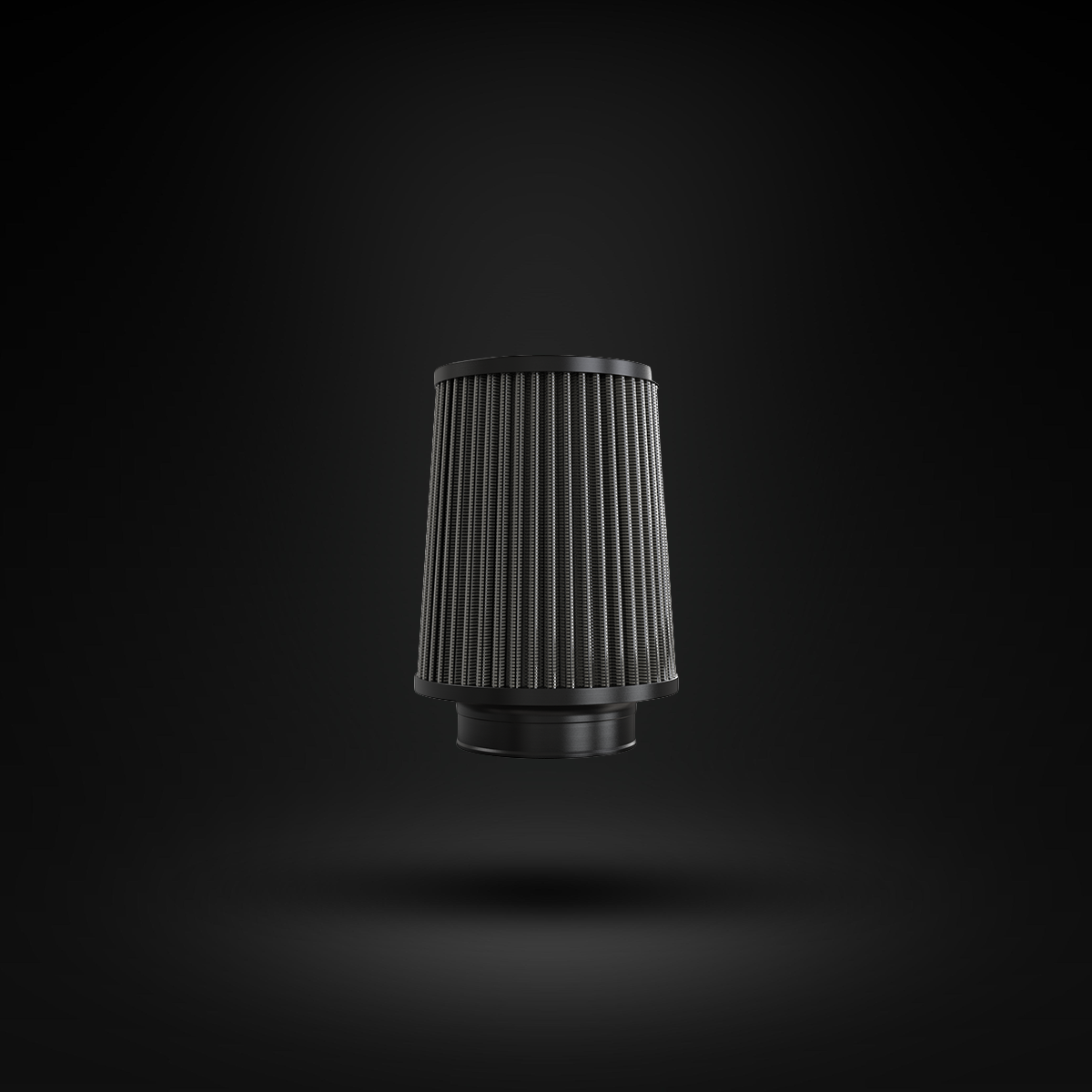 Filtro De Ar Cônico Fueltech Street Mono Fluxo 3pol e 160mm Cinza