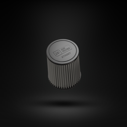 Filtro De Ar Cônico Fueltech Street Mono Fluxo 3pol e 160mm Cinza