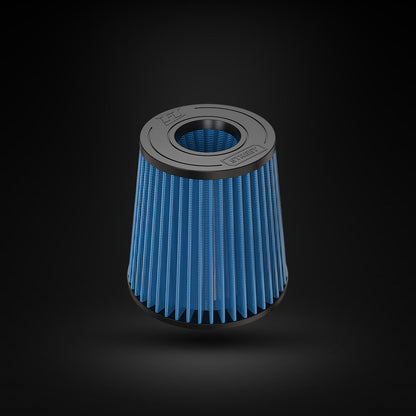 Filtro De Ar Cônico Fueltech Street Alta Performance 3pol e 180mm Duplo Fluxo Azul