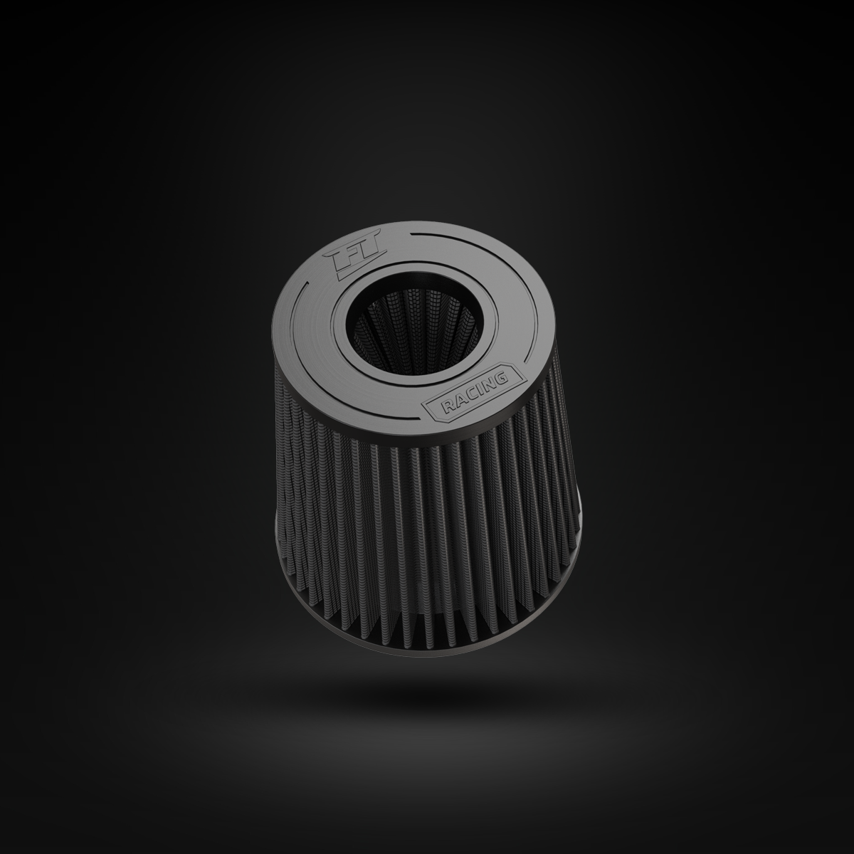 Filtro De Ar Cônico Fueltech Racing Alta Performance 3pol e 180mm Duplo Fluxo
