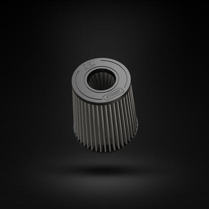Filtro De Ar Cônico Fueltech Street Alta Performance 3pol e 200mm Duplo Fluxo Cinza