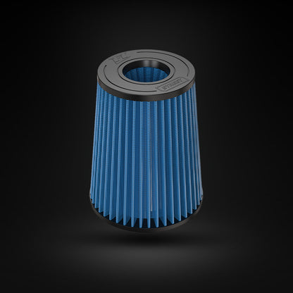 Filtro De Ar Cônico Fueltech Street Alta Performance 3pol e 220mm Duplo Fluxo Azul