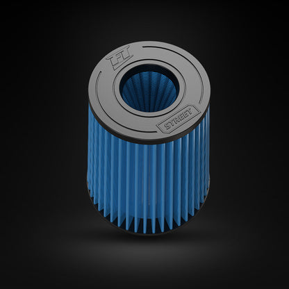 Filtro De Ar Cônico Fueltech Street Alta Performance 3pol e 220mm Duplo Fluxo Azul