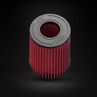 Filtro De Ar Cônico Fueltech Street Alta Performance 3pol e 220mm Duplo Fluxo Vermelho