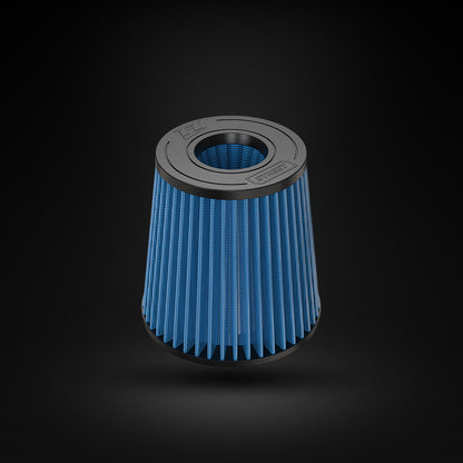Filtro De Ar Cônico Fueltech Street Alta Performance 3,5pol e 180mm Duplo Fluxo Azul