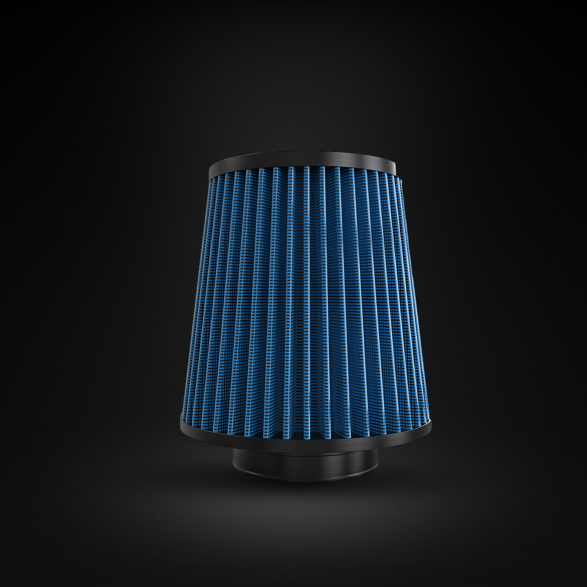 Filtro De Ar Cônico Fueltech Street Alta Performance 3,5pol e 180mm Duplo Fluxo Azul