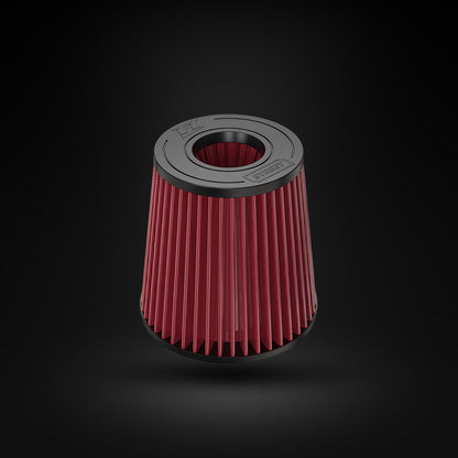 Filtro De Ar Cônico Fueltech Street Alta Performance 3,5pol e 180mm Duplo Fluxo Vermelho
