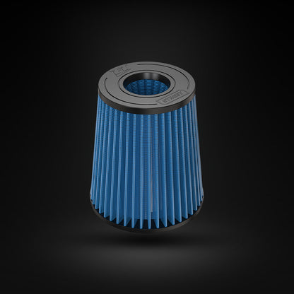 Filtro De Ar Cônico Fueltech Street Alta Performance 3,5pol e 200mm Duplo Fluxo Azul