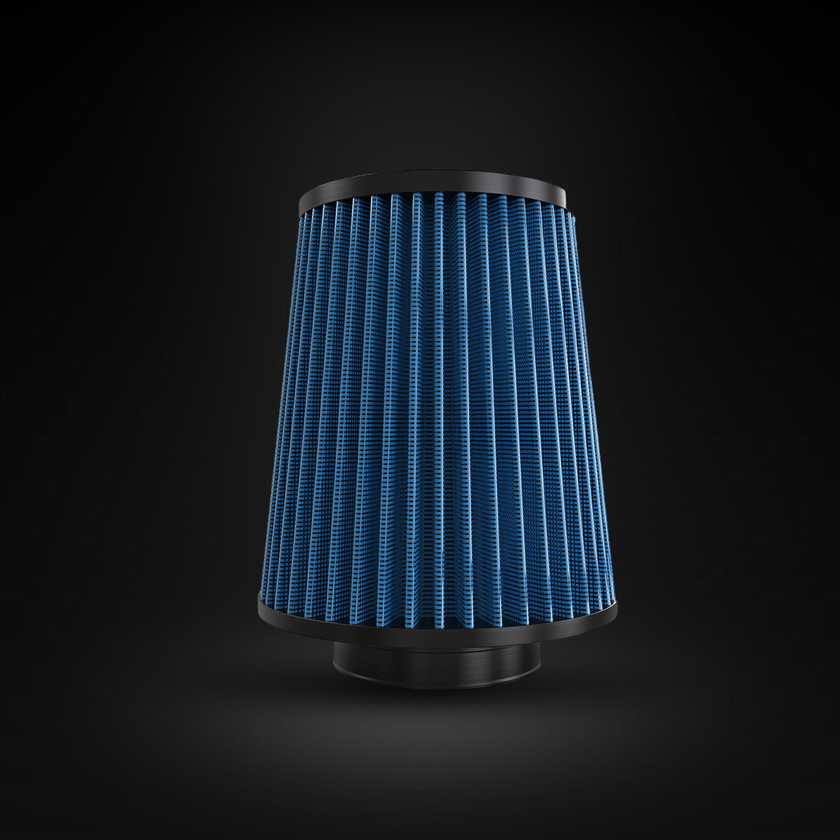 Filtro De Ar Cônico Fueltech Street Alta Performance 3,5pol e 200mm Duplo Fluxo Azul