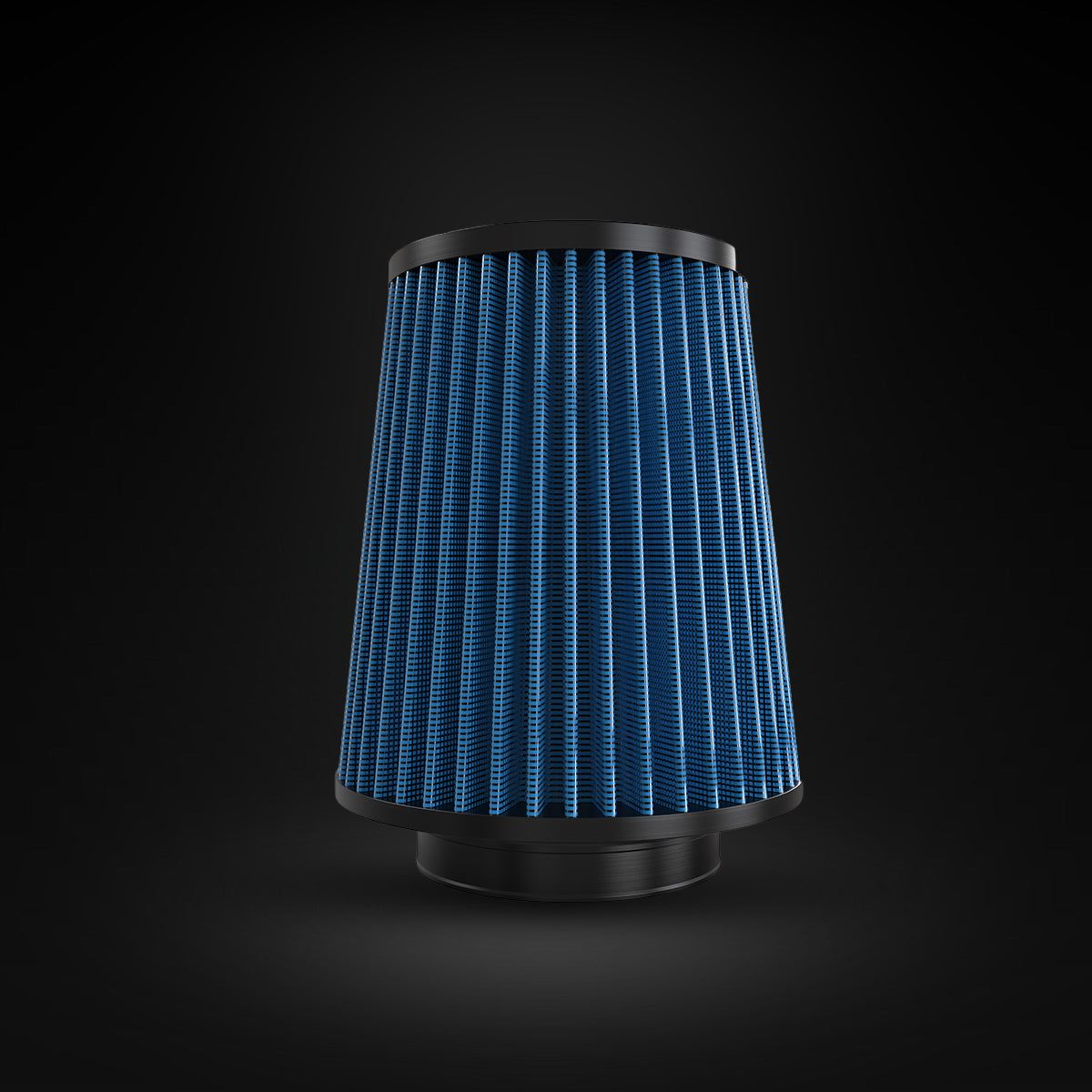 Filtro De Ar Cônico Fueltech Street Alta Performance 4pol e 200mm Duplo Fluxo Azul