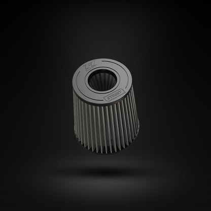 Filtro De Ar Cônico Fueltech Street Alta Performance 4pol e 200mm Duplo Fluxo Cinza