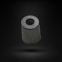 Filtro De Ar Cônico Fueltech Street Alta Performance 4pol e 220mm Duplo Fluxo Cinza