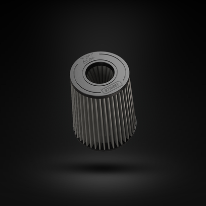 Filtro De Ar Cônico Fueltech Street Alta Performance 4pol e 220mm Duplo Fluxo Cinza