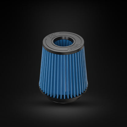 Filtro De Ar Cônico Fueltech Street Alta Performance 5pol e 180mm Duplo Fluxo Azul