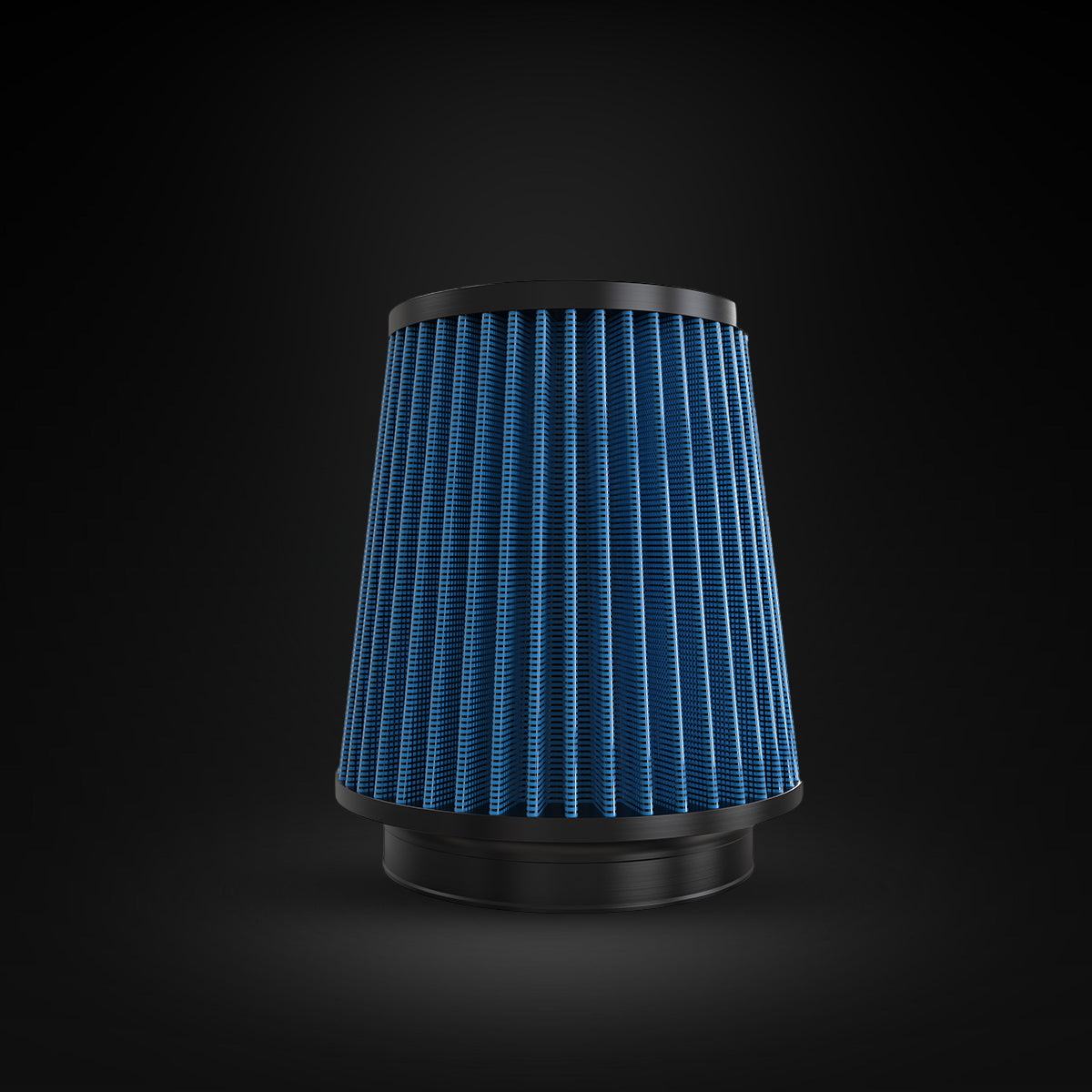 Filtro De Ar Cônico Fueltech Street Alta Performance 5pol e 180mm Duplo Fluxo Azul