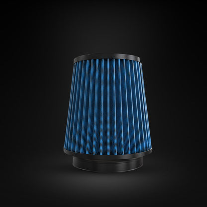 Filtro De Ar Cônico Fueltech Street Alta Performance 5pol e 180mm Duplo Fluxo Azul