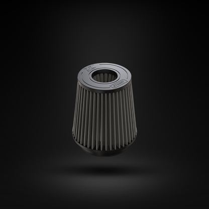 Filtro De Ar Cônico Fueltech Street Alta Performance 5pol e 180mm Duplo Fluxo Cinza