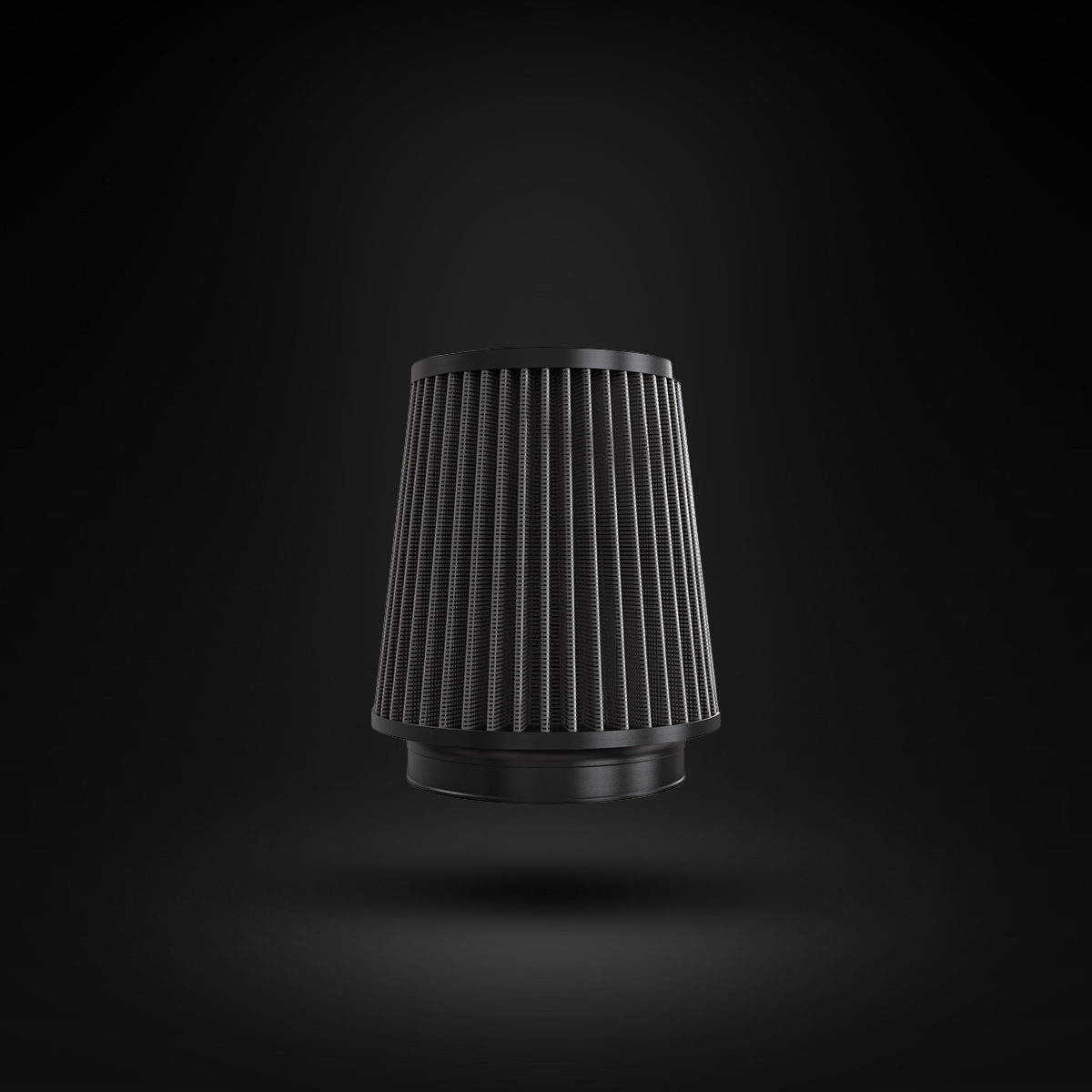 Filtro De Ar Cônico Fueltech Street Alta Performance 5pol e 180mm Duplo Fluxo Cinza