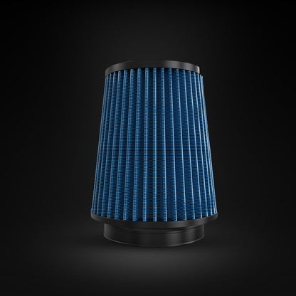 Filtro De Ar Cônico Fueltech Street Alta Performance 5pol e 200mm Duplo Fluxo Azul