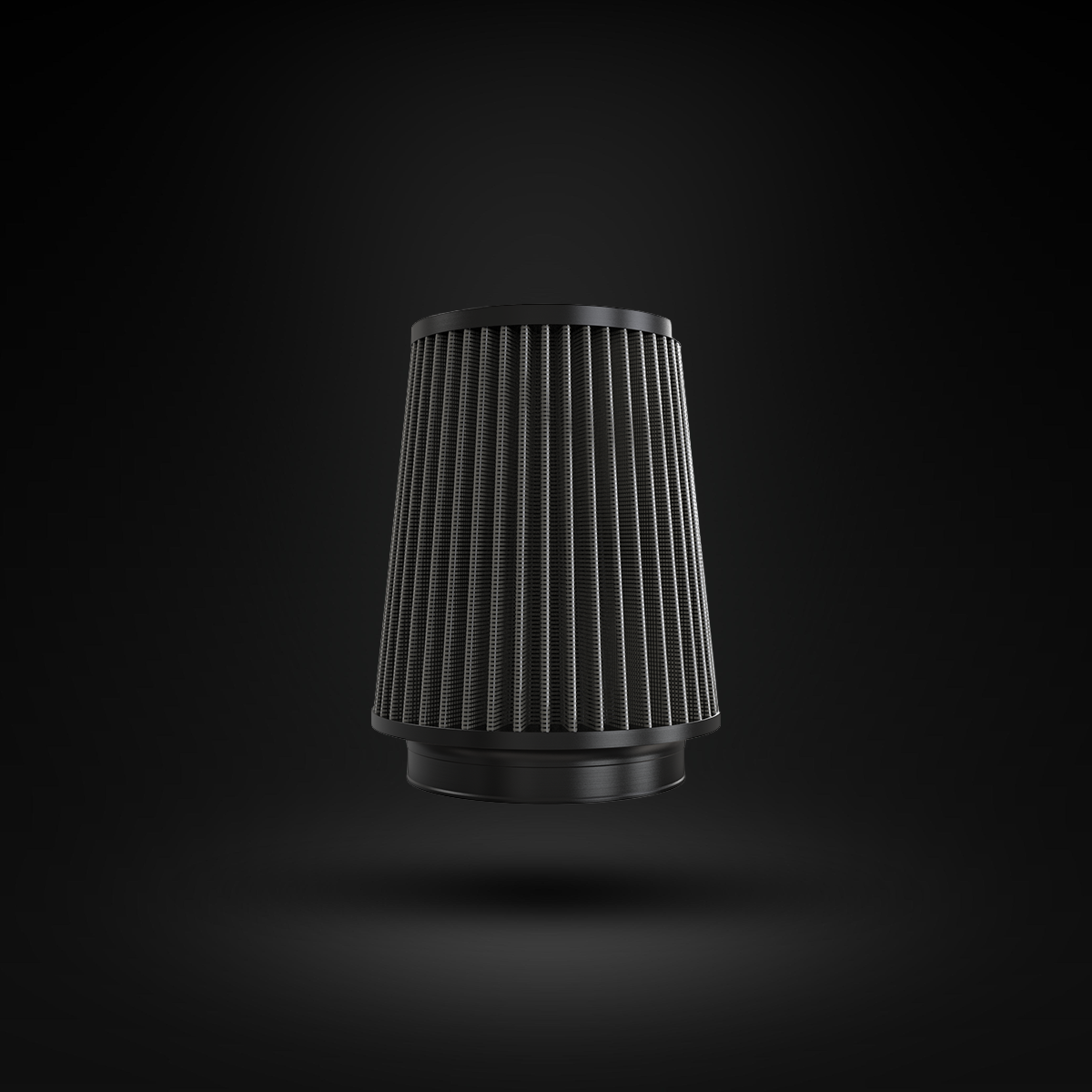 Filtro De Ar Cônico Fueltech Street Alta Performance 5pol e 200mm Duplo Fluxo Cinza