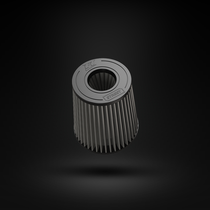 Filtro De Ar Cônico Fueltech Street Alta Performance 5pol e 200mm Duplo Fluxo Cinza