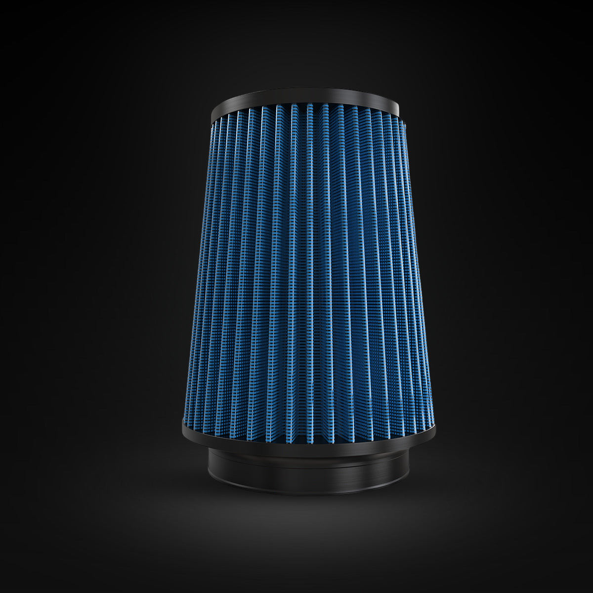 Filtro De Ar Cônico Fueltech Street Alta Performance 5pol e 220mm Duplo Fluxo Azul