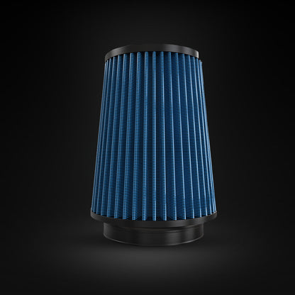 Filtro De Ar Cônico Fueltech Street Alta Performance 5pol e 220mm Duplo Fluxo Azul