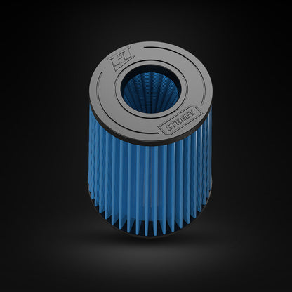 Filtro De Ar Cônico Fueltech Street Alta Performance 5pol e 220mm Duplo Fluxo Azul
