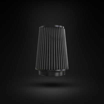 Filtro De Ar Cônico Fueltech Street Alta Performance 5pol e 220mm Duplo Fluxo Cinza