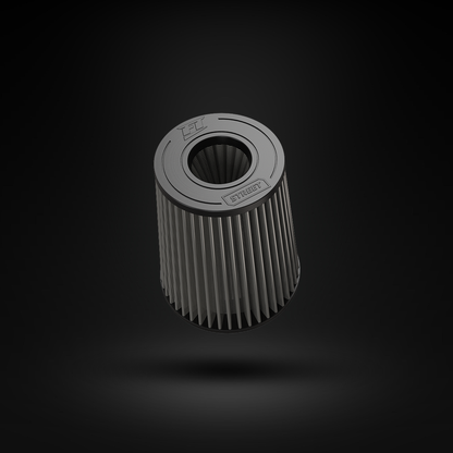 Filtro De Ar Cônico Fueltech Street Alta Performance 5pol e 220mm Duplo Fluxo Cinza